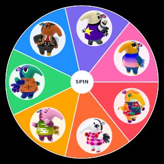 Animal Crossing villagers: anteater Wheel