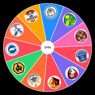 Premier League clubs (2019 2020) Wheel