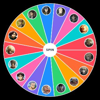 Spin the Wheel: attack on titan characters