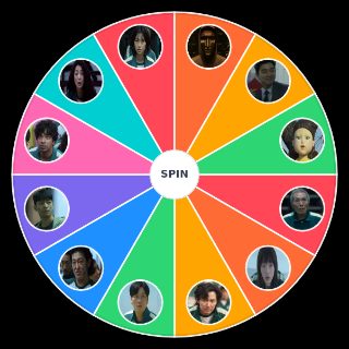 all relevant squid game characters Random Picker