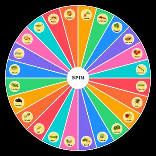 Random vegetables Wheel