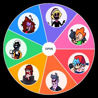 Friday Night Funkin characters Wheel