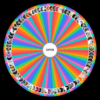 Rap Albums of the Last Decade Wheel