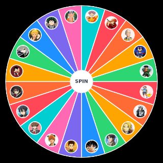 Random Shounen Main Characters Wheel
