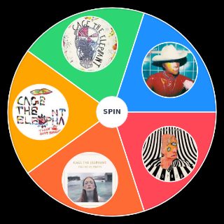 Random Cage the Elephant Albums Wheel