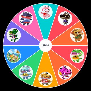 Animal Crossing characters Wheel