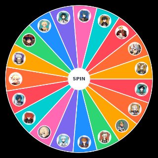 Random GENSHIN IMPACT boy ver. Wheel