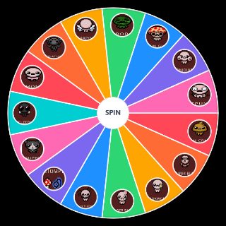 Random The Binding of Isaac Repentence Transformations Wheel