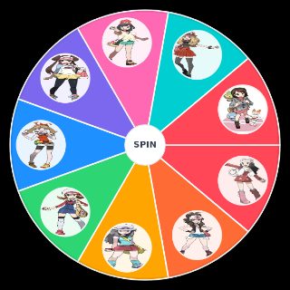 Random Pokemon Female Protags Wheel