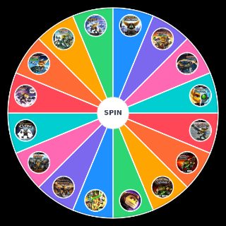 Random All Ratchet and Clank Games Wheel