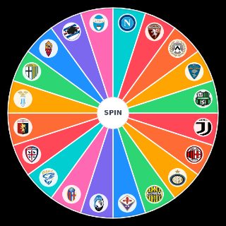 Serie A Teams 19/20 Wheel