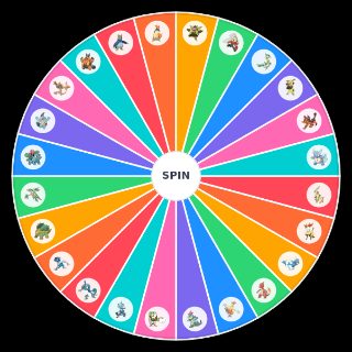 Second Form Starter Pokemon Wheel