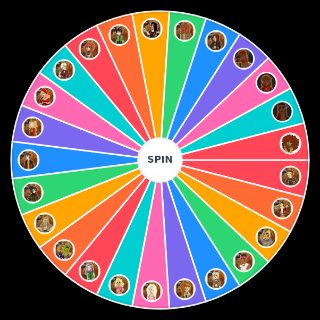 Total Drama Project Slasher 2 Characters Wheel