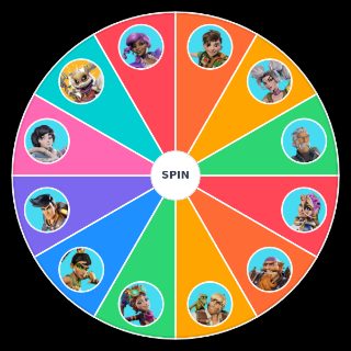 Random Rocket Arena Characters (Season 2) Wheel