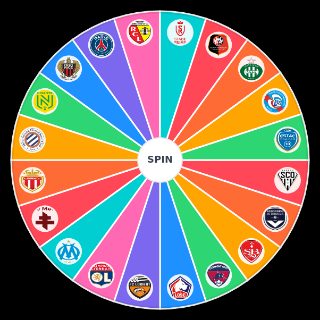 Random Ligue 1 Table Predictor (21/22) Wheel