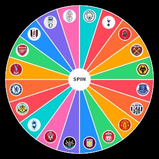 Random Premier League 20/21 Predictions Wheel