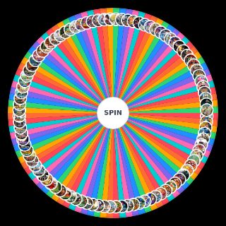 BakiReggie TOP 100 favorite videogames Wheel