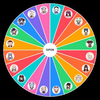 Spin the Wheel: GENSHIN BEST GIRL (1.4)