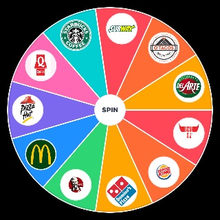 Random Le classement des Fast foods Wheel