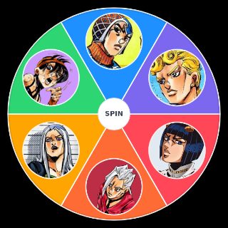 Members of Team Bucciarati Random Picker