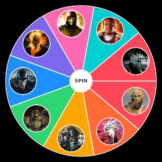 Random Spawn’s possible death battle opponents Wheel