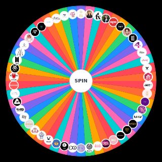 Random K Pop Groups and Soloists Wheel