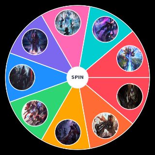 Random Jhin skins Wheel