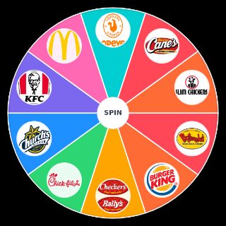Random Popular Fast Food Chicken Sandwich Picker