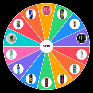 Random New Zealand Energy Drinks Wheel