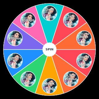Selena Gomez A Year Without Rain Wheel