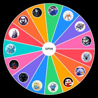 Random Underverse Sans (Altern Universes) Wheel
