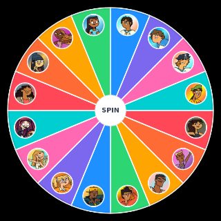 Total Drama Island 2023 Cast Wheel
