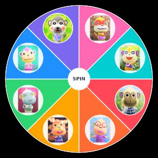 Random Animal Crossing NH Monkeys Wheel