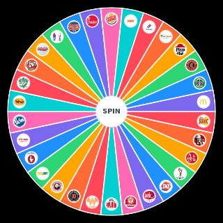 Fast Food Restaurants Wheel