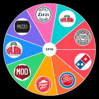 Random Pizza uk Wheel