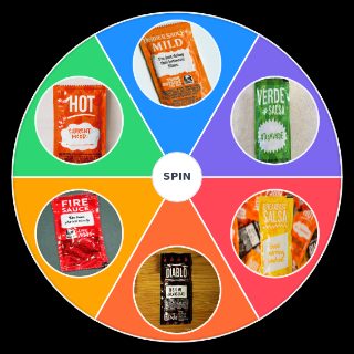 Taco Bell Sauce Packets Wheel