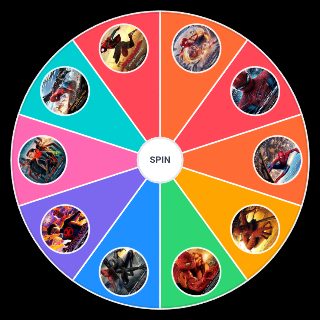 Random All the Spiderman Movies Wheel