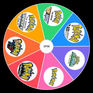 Random Pokemon animated series ratings Wheel