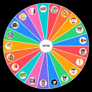 UK Ice Cream/Ice Lolly Wheel