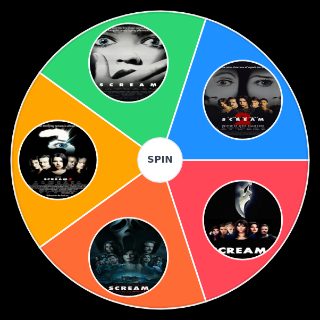 Random Scream Movies (1 5) Wheel