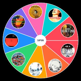 Radiohead Album Cover Art Random Picker