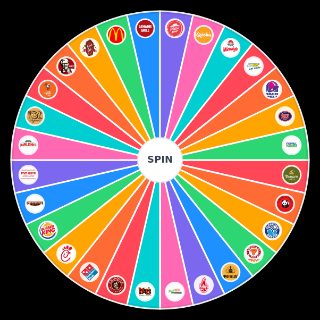 Official BNTR Fast Food Challenge Wheel