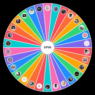 Random Ariana Grande singles Wheel