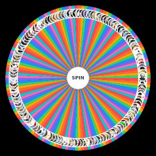 Various Anime Characters (113 Total Characters) Wheel