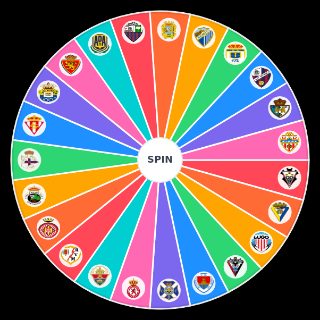 2019 2020 La Liga Segunda Division Teams Wheel