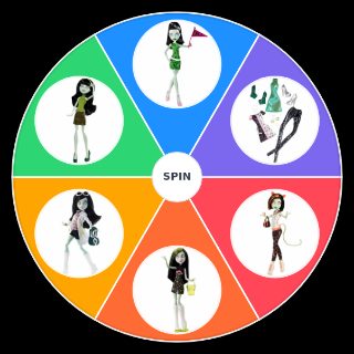 Random Monster High Scarah Screams Doll Wheel