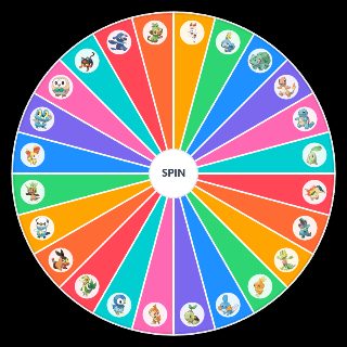 Starter Pokemon (Gen 8) Wheel