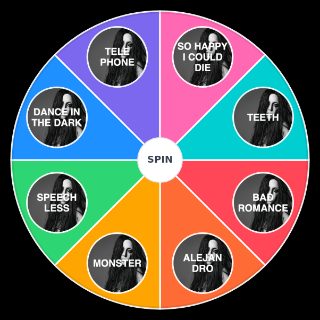 Spin the Wheel: Lady Gaga The Fame Monster