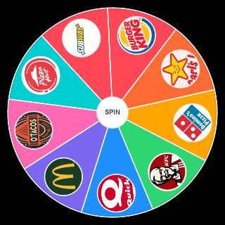 Spin the Wheel: Fast food