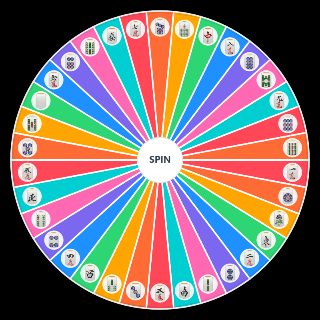 Mahjong tiles Wheel